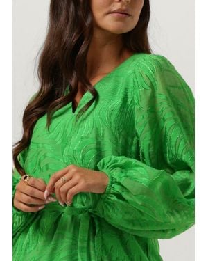 Freebird by Steven Minikleid Wv-leaf-jacquard-ra-23-3 - Grün