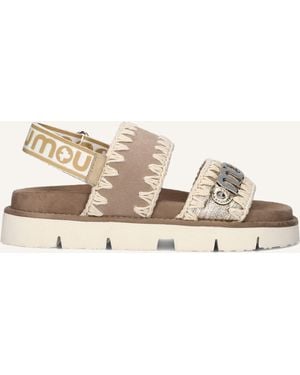 Mou Damen Sandalen New Bio Sandal - Schwarz