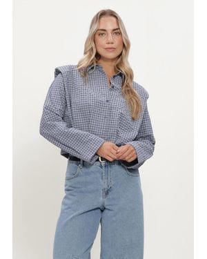 Y.A.S Damen Blusen Yasgilla Ls Shirt - Blau