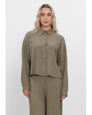 Simplee Damen Blusen Blouse - Grün