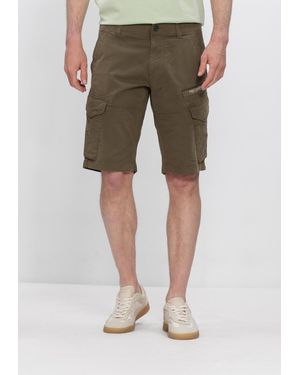 PME LEGEND Herren Hosen Nordrop Cargo Shorts Stretch Twill - Grün