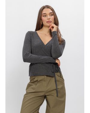 Boii Studios Damen Tops & T-Shirts Mosa Wrap Knit - Mehrfarbig