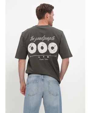 The Goodpeople Herren Polos & T-Shirts Tuur - Grau