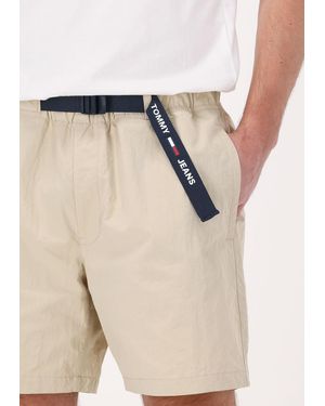 Tommy Hilfiger Kurze Hose Tjm Belted Beach Short Herren - Natur