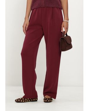 Selected Women Damen Hosen Slftenny Hw Pant - Rot