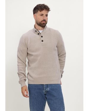 Saint Steve Herren Pullover & Cardigans Lesley-S - Natur