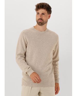 Profuomo Herren Pullover & Cardigans Pullover Crew Neck - Natur