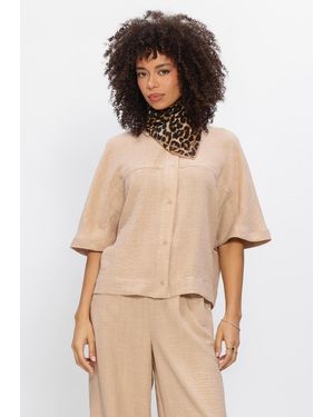 EST'SEVEN Damen Blusen Freya Top - Natur
