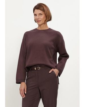 Object Damen Pullover & Cardigans Objreynard L/S Lo Knit Pullover Noos - Lila