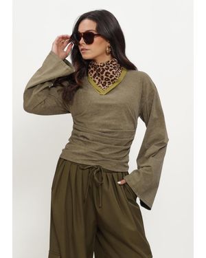 Refined Department Damen Pullover & Cardigans Ladies Knitted Longsleeve Cruz - Braun