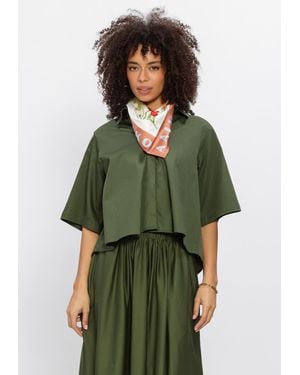 EST'SEVEN Damen Blusen Alijah Blouse Rnbw - Grün