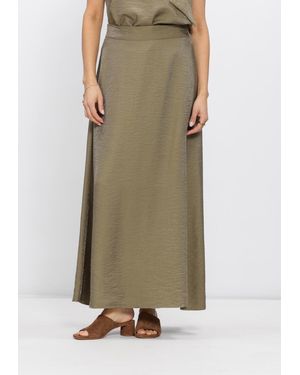 Jansen Amsterdam Damen Röcke Dahlia Rok Ws 694 Long - Grün