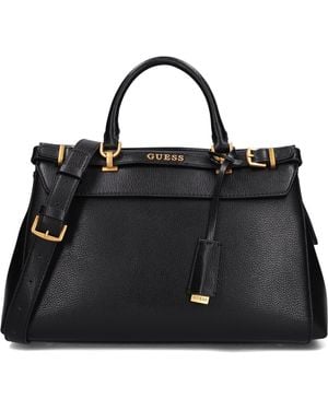 Guess Handtasche Sestri Luxury Satchel - Schwarz