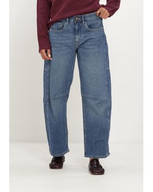 M·a·c Damen Jeans 0333L Auth. Comfort Vintage Denim Ohio Barrel Fit - Blau