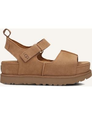 UGG Damen Sandalen W Goldenstar Hi - Schwarz