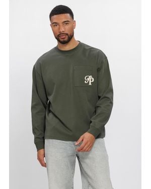Pure Path Herren Polos & T-Shirts Inititials Pocket - Grün