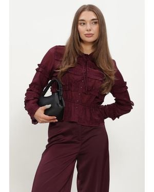 Y.A.S Damen Blusen Yasmalva Ls Shirt - Rot