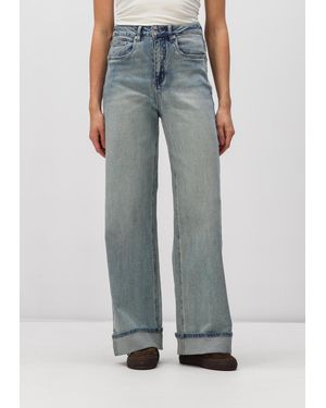 Gestuz Damen Jeans Gzsara Hw Wide Jeans - Blau