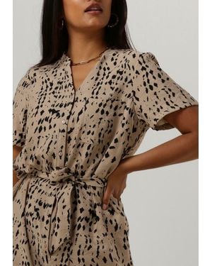 Object Minikleid Objseline S/S Shirt Dress Noos Damen - Braun