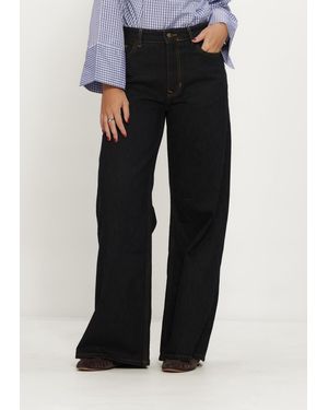 My Essential Wardrobe Damen Hosen Mwoline 186 Mid X-Wid - Schwarz