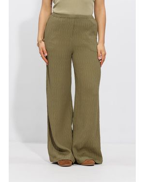 Another Label Damen Hosen Almerla Pants - Grün