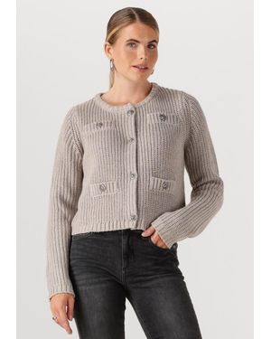 Liu Jo Damen Pullover & Cardigans Maglia Aperta - Grau