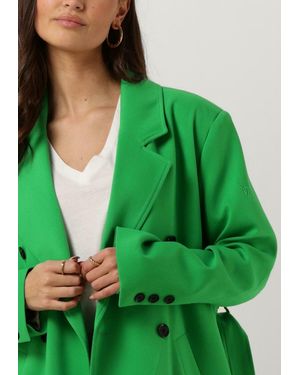 Alix The Label Mäntel Ladies Wovn Long Trench Coat - Grün
