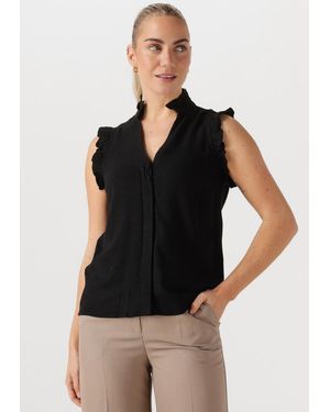 Selected Women Damen Tops & T-Shirts Slfviva Sl Ruffle Top - Schwarz