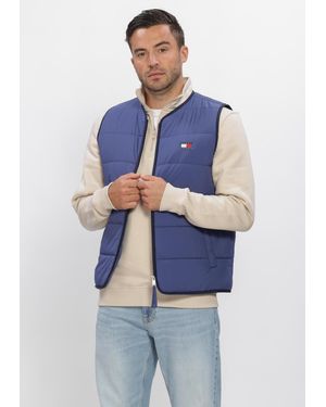Tommy Hilfiger Herren Jacken Tjm Flag Quilted Vest - Blau