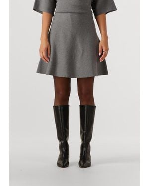 Object Damen Röcke Objreynard Hw Short Knit Skirt - Grau