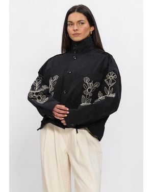 Antik Batik Damen Jacken Maria Jacket - Schwarz