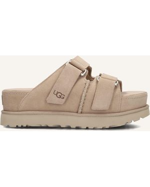 UGG Damen Pantoletten W Goldenstar Hi Slide - Schwarz