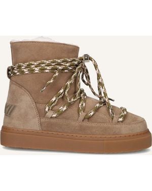 Inuikii Damen Stiefel Double Tie - Braun