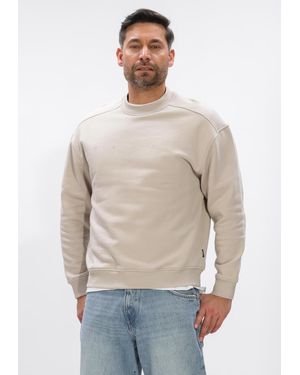 Genti Herren Pullover & Cardigans Crewneck - Natur