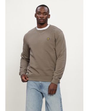 Lyle & Scott Herren Pullover & Cardigans Crew Neck Sweatshirt - Natur