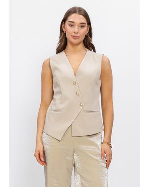 Nukus Damen Blazers Julia Gilet - Natur