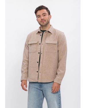 Dstrezzed Herren Overshirts Ulrik Overshirt - Natur
