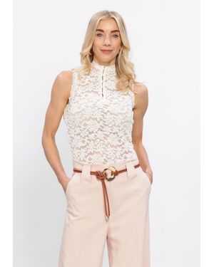Rosemunde Damen Tops & T-Shirts Delicia Sl - Weiß