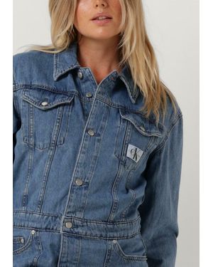 Calvin Klein Minikleid Trucker Dress - Blau