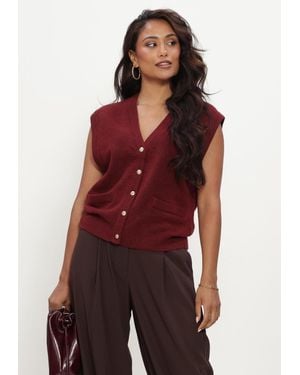 Josh V Damen Pullover & Cardigans Fox Top - Rot