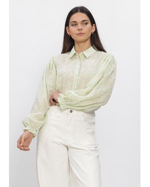 Ydence Damen Blusen Blouse Isamae - Weiß