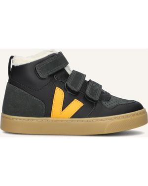 Veja Mädchen Sneaker Small V-10 Mid - Schwarz