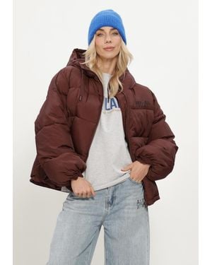 Alix The Label Damen Jacken Ladies Woven Puffer Coat - Braun