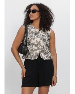 Object Damen Blazers Objkerry S/L Re Vest - Schwarz