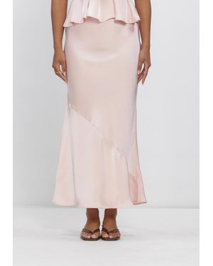 Neo Noir Damen Röcke Ninad Heavy Sateen Skirt - Pink