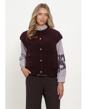 STUDIO AR Damen Pullover & Cardigans Idony Boucle Knit - Lila