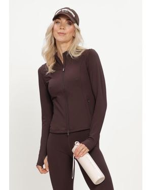 Aim'n Damen Pullover & Cardigans Sense Zip Jacket - Braun