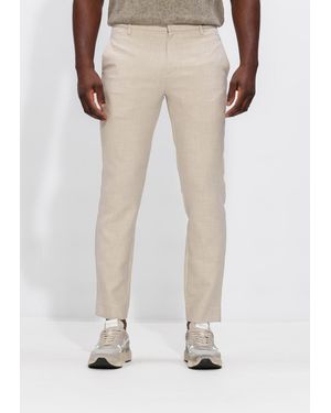 Plain Herren Hosen Josh Pl - Natur