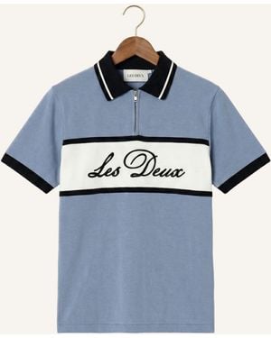 Les Deux Jungen Pullover & Cardigans Jacquard Football Jersey - Blau