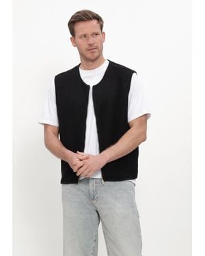 Resterods Herren Jacken Rtkian Boiled Wool Vest - Schwarz